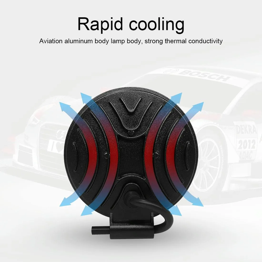 10.5W LED Spotlight | Waterproof Round Work Light | Car, Boat & Marine | DC 9-30V