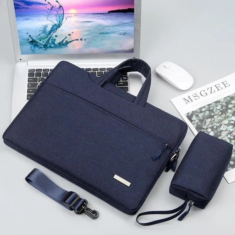 14 Inch Inner Bag with Shoulder Strap | For Handbag or Laptop | Power Bag | Blue