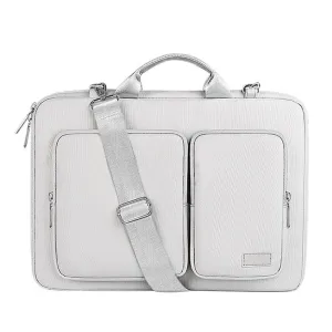 15.6 Inch Detachable Shoulder Laptop Bag | Thickened Polyester | Silver Gray