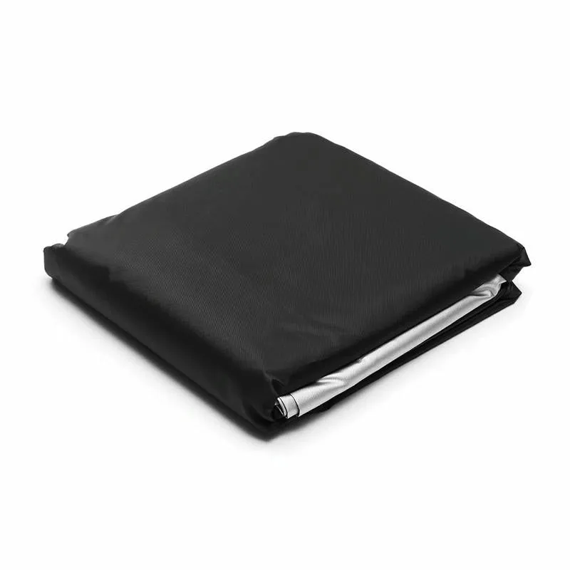 244x244x90cm Waterproof & Dustproof Cover for Bathtub | Swimming Pool Table & Chair | Protects from Falling Leaves | Black