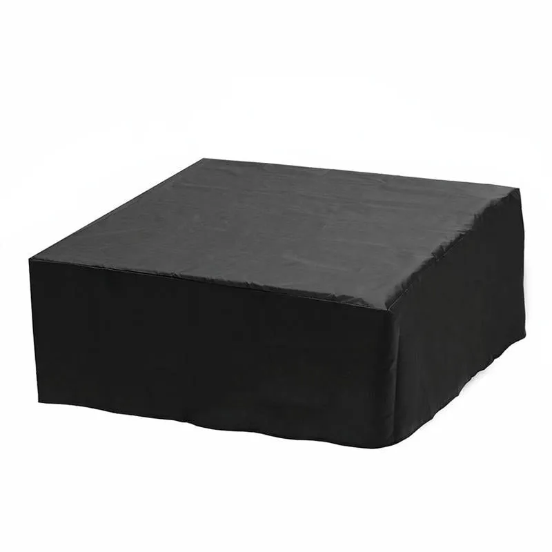 244x244x90cm Waterproof & Dustproof Cover for Bathtub | Swimming Pool Table & Chair | Protects from Falling Leaves | Black
