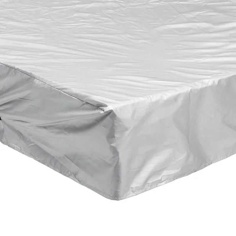 244x244x90cm Waterproof & Dustproof Cover for Bathtub | Swimming Pool Table & Chair | Protects from Falling Leaves | Black