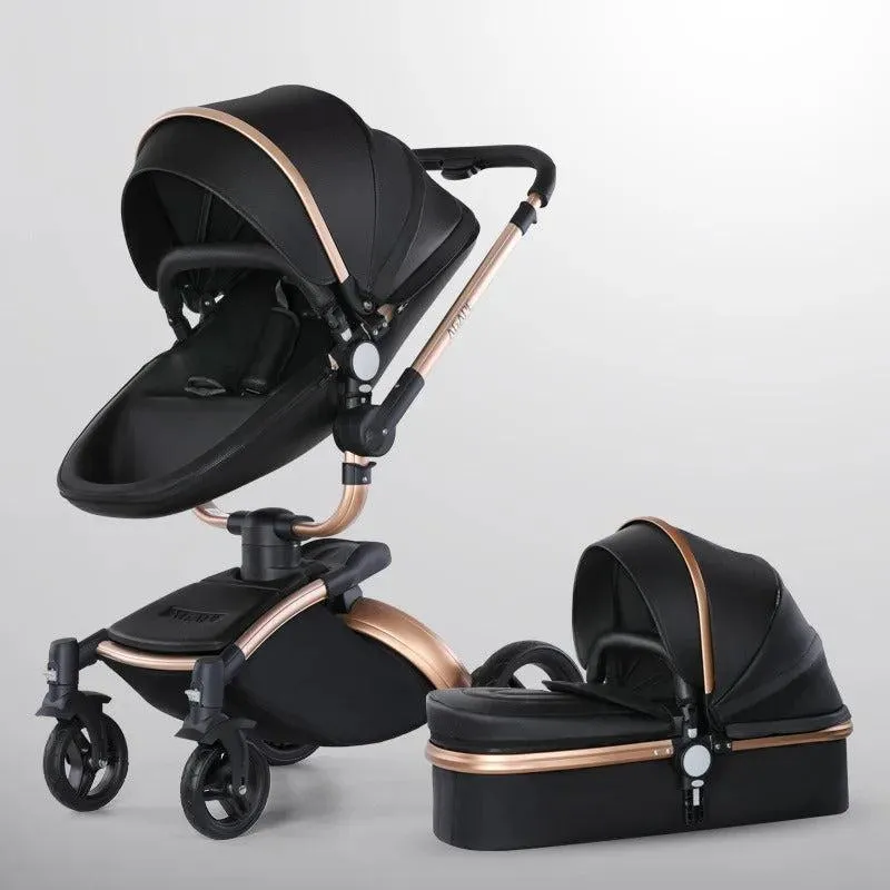 3-in-1 Luxury 360° Rotating Baby Stroller