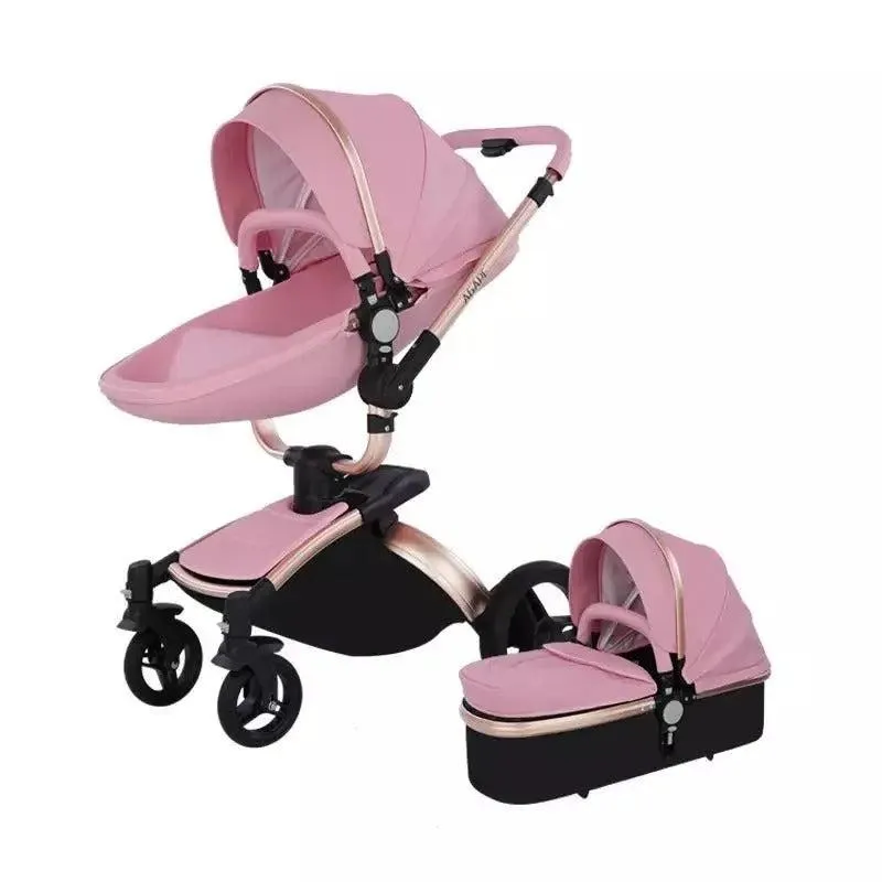 3-in-1 Luxury 360° Rotating Baby Stroller