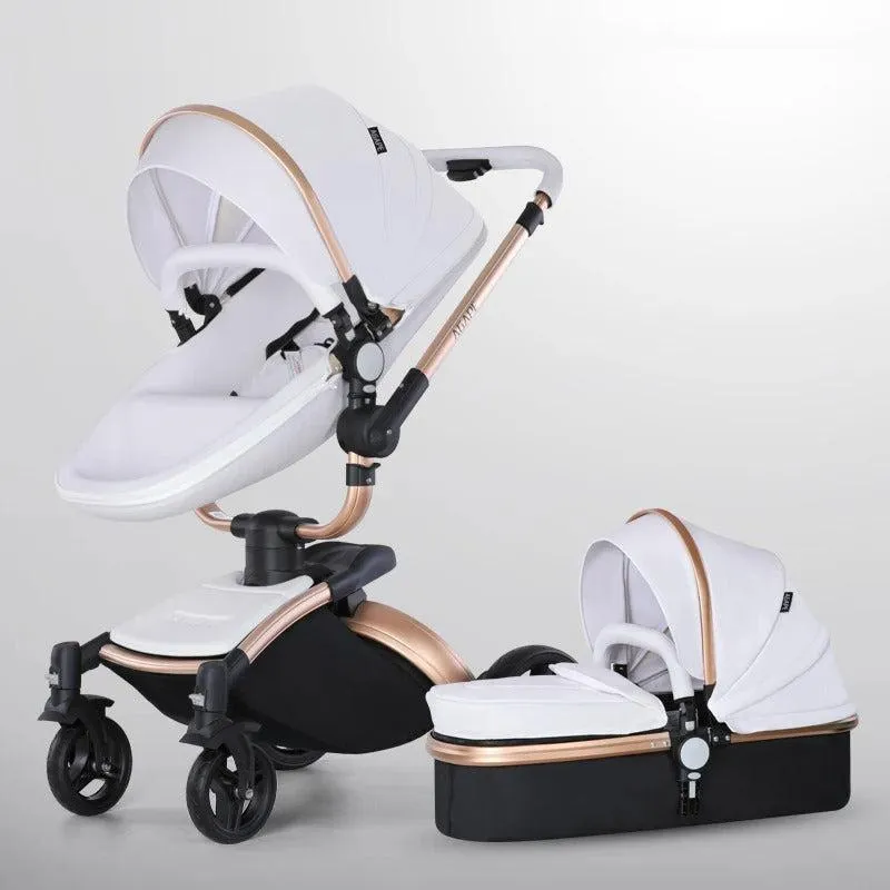 3-in-1 Luxury 360° Rotating Baby Stroller