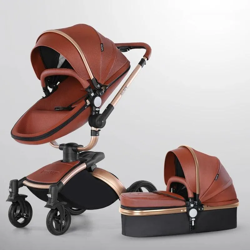 3-in-1 Luxury 360° Rotating Baby Stroller