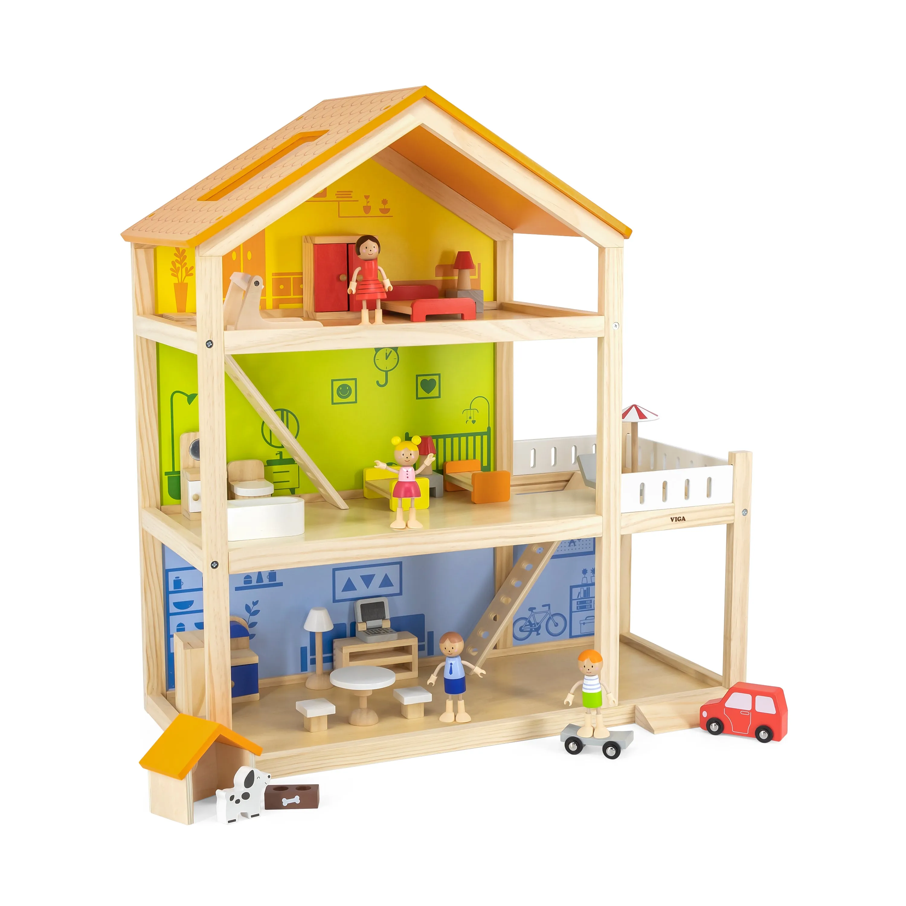 3-Storey Wooden House