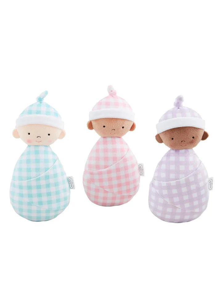 4 Piece Basket of Baby Dolls by Mud Pie