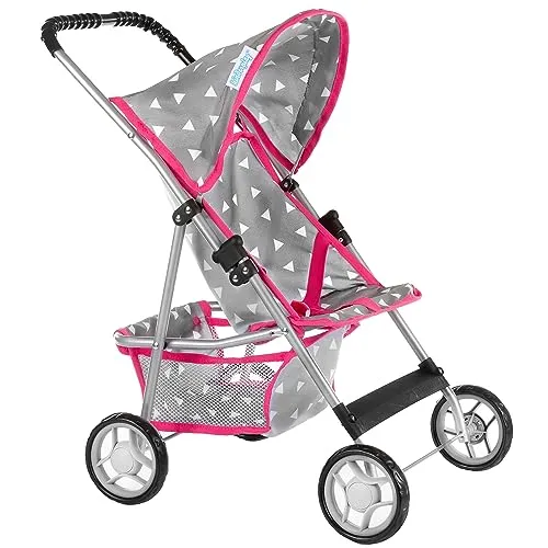 A.b.s. By Allen Schwartz Baby Doll Carriage Home Dark Grey 14.37 to 25.20 Inches