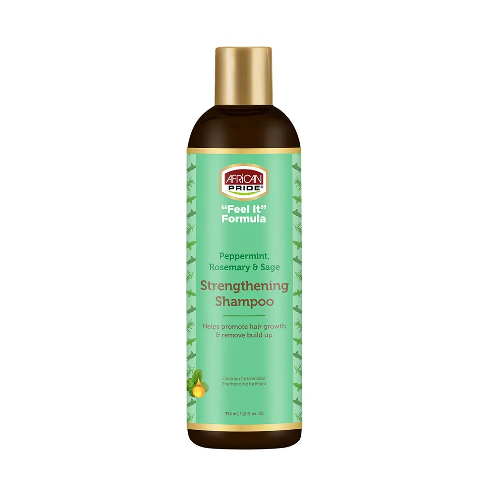 African Pride "Feel It" Formula Strengthening Shampoo 12oz
