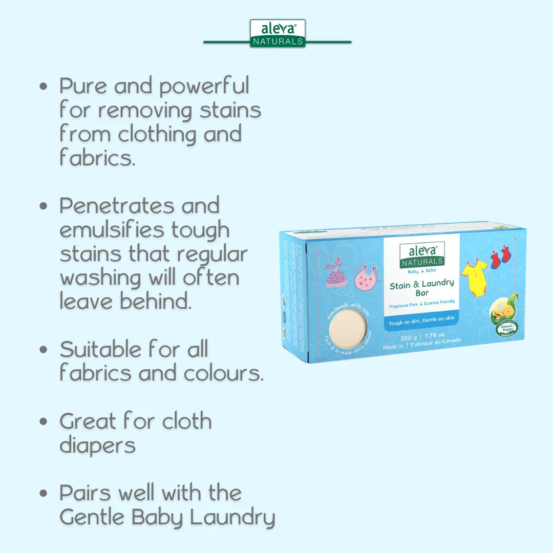 Aleva Naturals® Stain & Laundry Bar - 220g