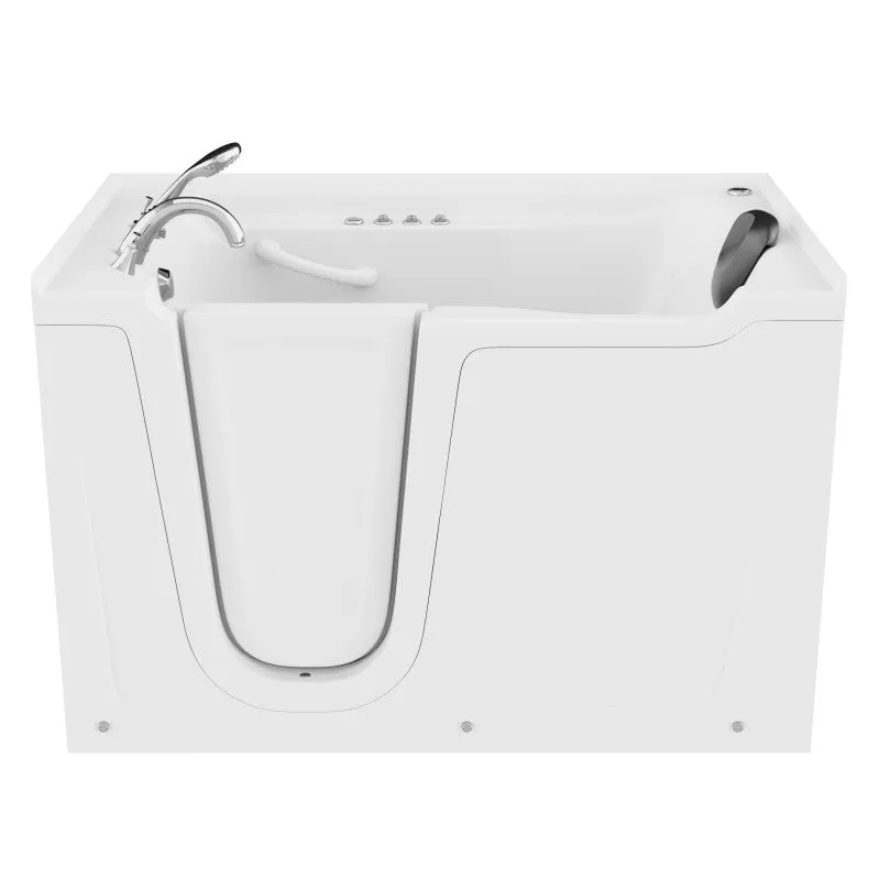 ANZZI 36 in. x 60 in. Left Drain Quick Fill Walk-In Whirlpool and Air Tub with Powered Fast Drain in White