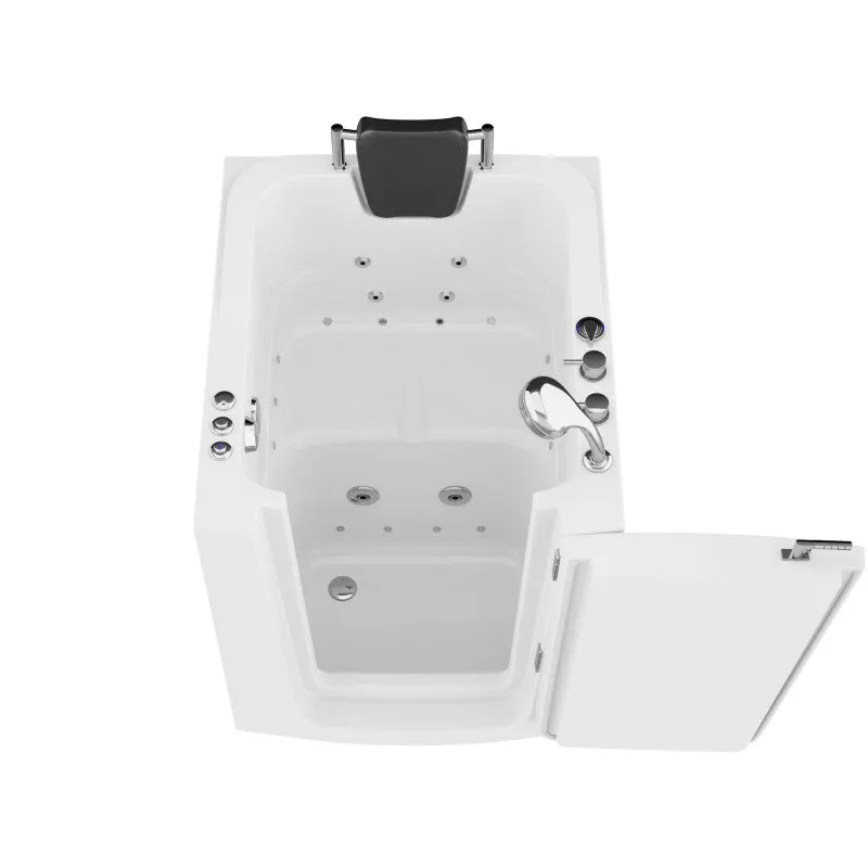 ANZZI Coupe Series 32 in. x 38 in. Right Swinging Door Walk-In Whirlpool and Air Tub with Right Swinging Door in White