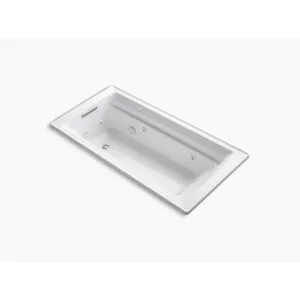 Archer 72" x 36" x 19" Drop-In Jetted Bathtub in White