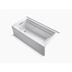 Archer 72" x 36" x 21.25" Alcove Jetted Bathtub in White