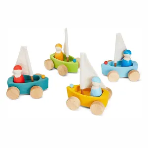 Authentic Grimm's Little Land Yachts Set of 4