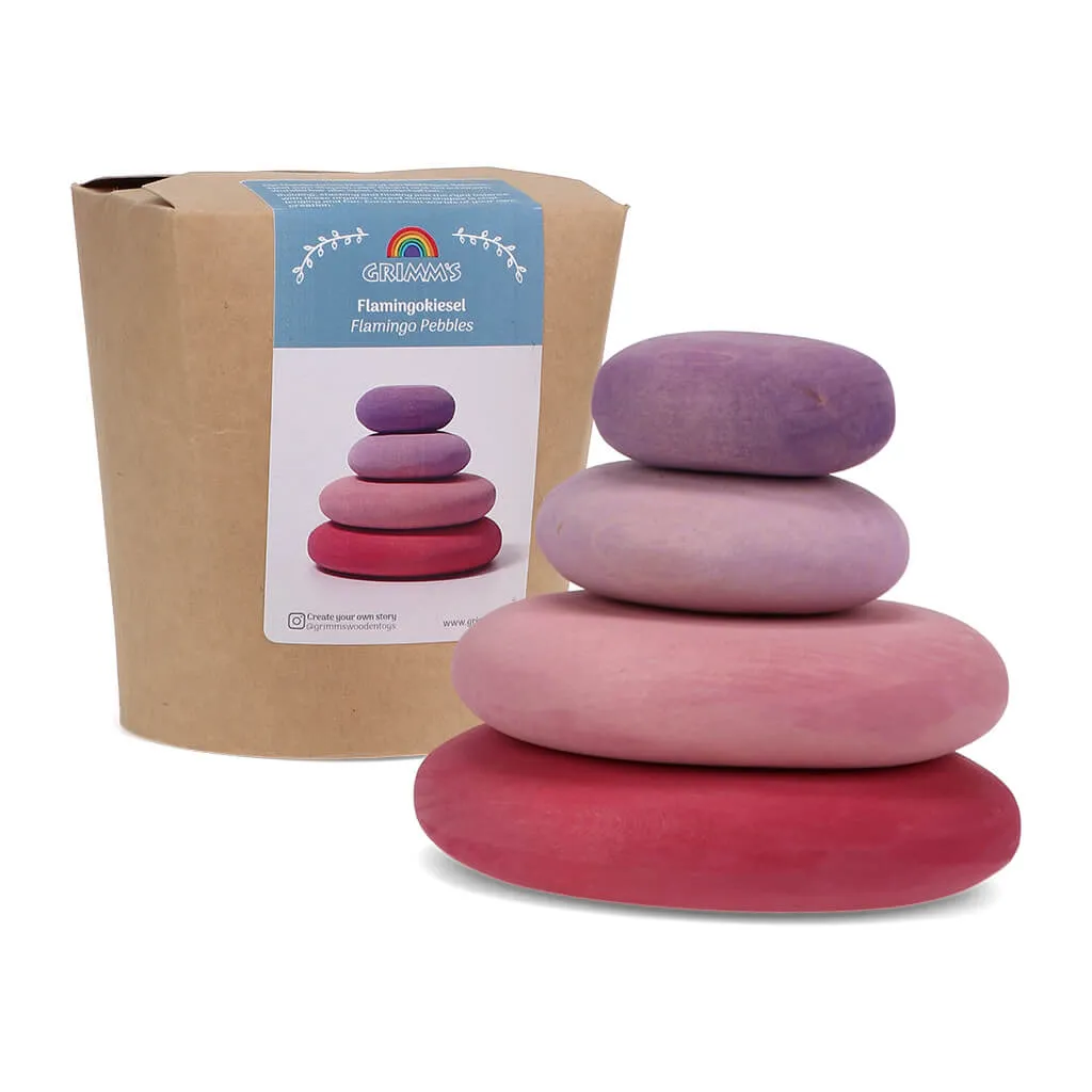 Authentic Grimm's Pebbles Blocks Flamingo