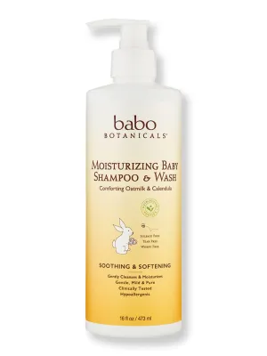Babo Botanicals Moisturizing Baby Shampoo & Wash 16 oz