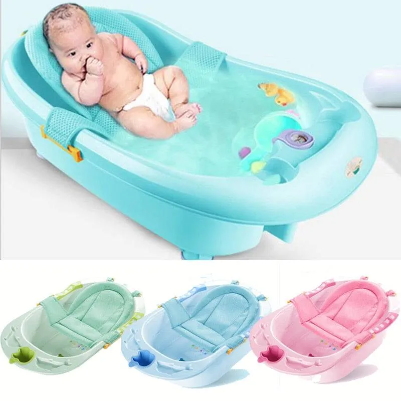 Baby Bath Net Tub Security Support Child Shower Care for Newborn Adjustable Safety Net Cradle Sling Mesh