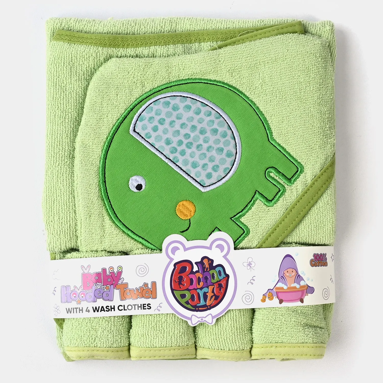 Baby Bath Towel   4PCs Face Towel