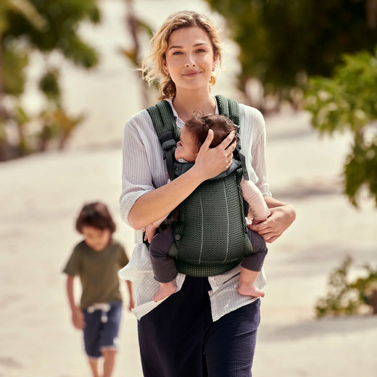 Baby Carrier Harmony - Dark Green Mesh