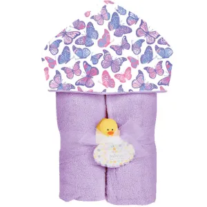 Baby Jar Hooded Towel in Butterflies