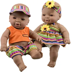 BiBI Black Twin Dolls (30 cm / 12")