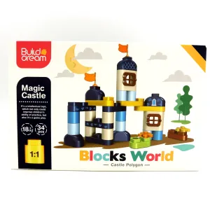 Blocks World Castle Polygon Building Set