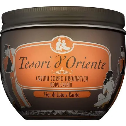 Body cream “Lotus flower and acacia milk”, 300 ml, Tesori D'Oriente