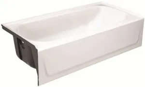 Bootz Mauicast Porcelain Enameled Bathtub With Left-Hand Drain' 5 Ft.' White