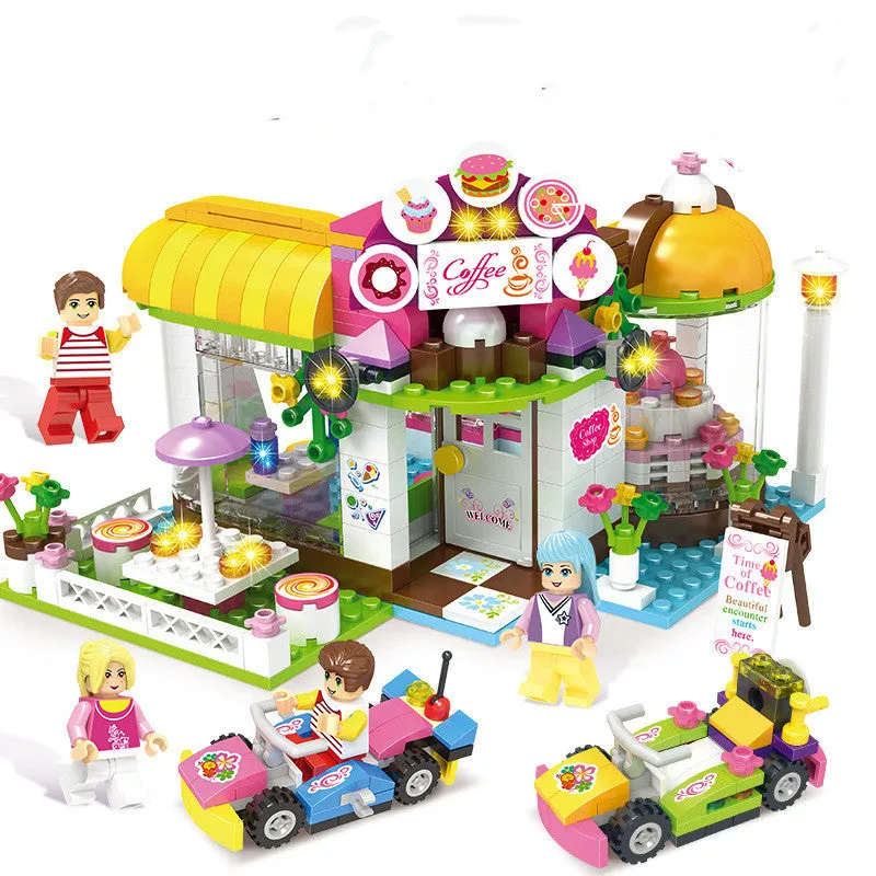 Building block toy girl's family assembled building blocks