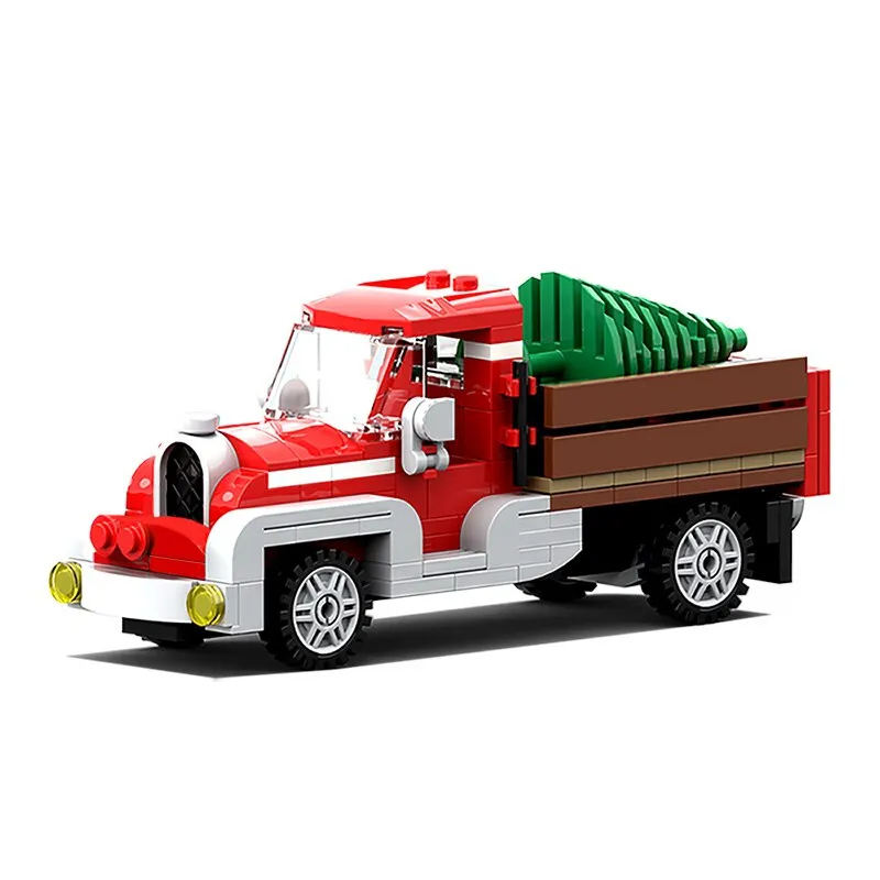 BuildMOC The Medieval Architecture Winter Chapel Building Blocks Christmas Church House Bricks Toys For Children Birthday Gifts