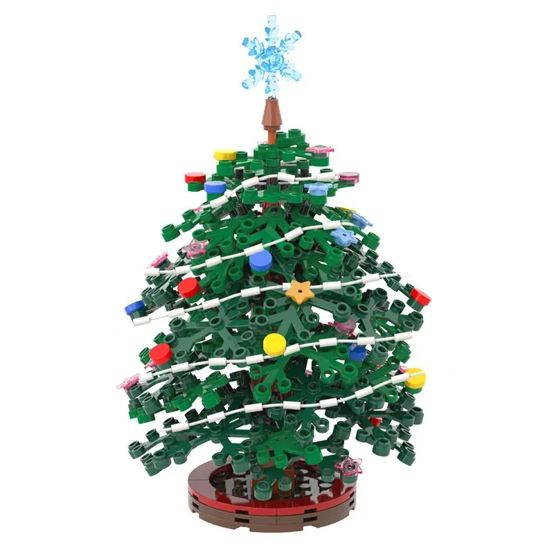 BuildMOC The Medieval Architecture Winter Chapel Building Blocks Christmas Church House Bricks Toys For Children Birthday Gifts