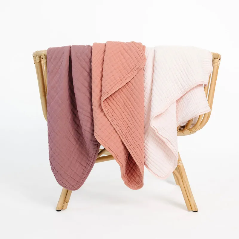 Cloud Muslin Quilt, Rose