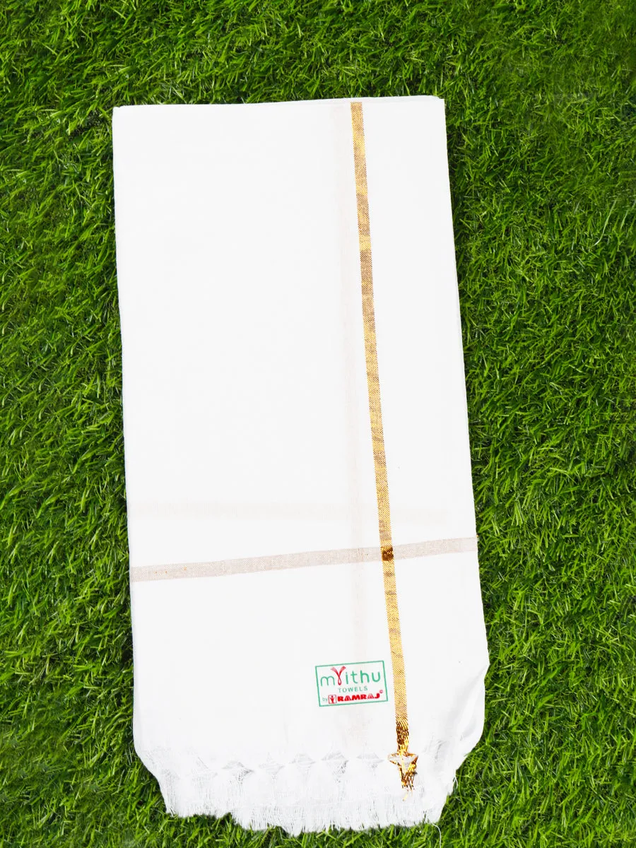 Cotton White Festival Towel (3 Pcs Pack)