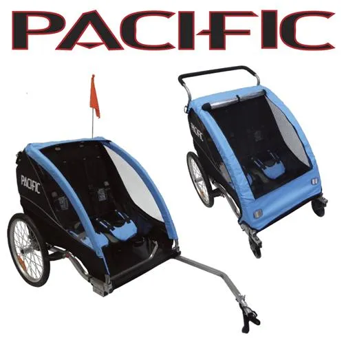 Deluxe 2 In 1 Trailer/Stroller - 2 Child
