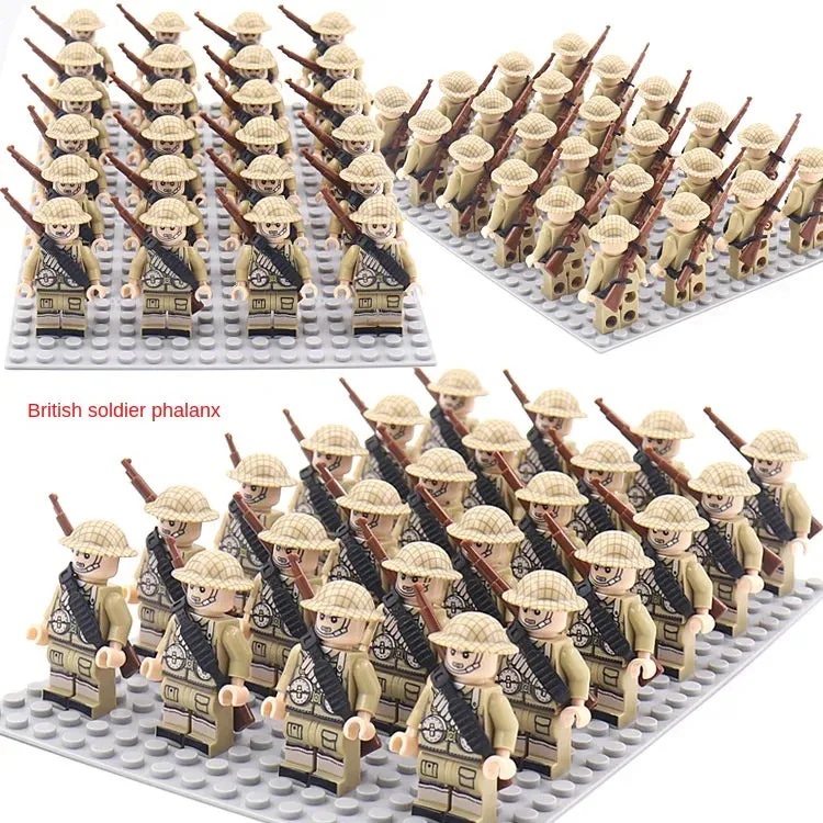Desumei Several Legion New World War Ii Doll Toy Square Array Set Rifle Small Particle Assembly Building Blocks