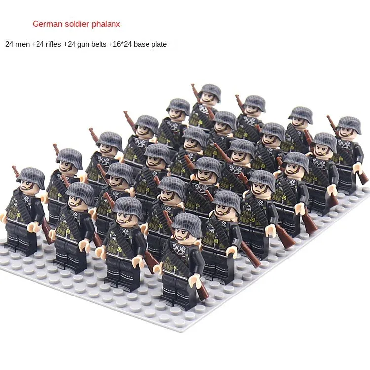 Desumei Several Legion New World War Ii Doll Toy Square Array Set Rifle Small Particle Assembly Building Blocks