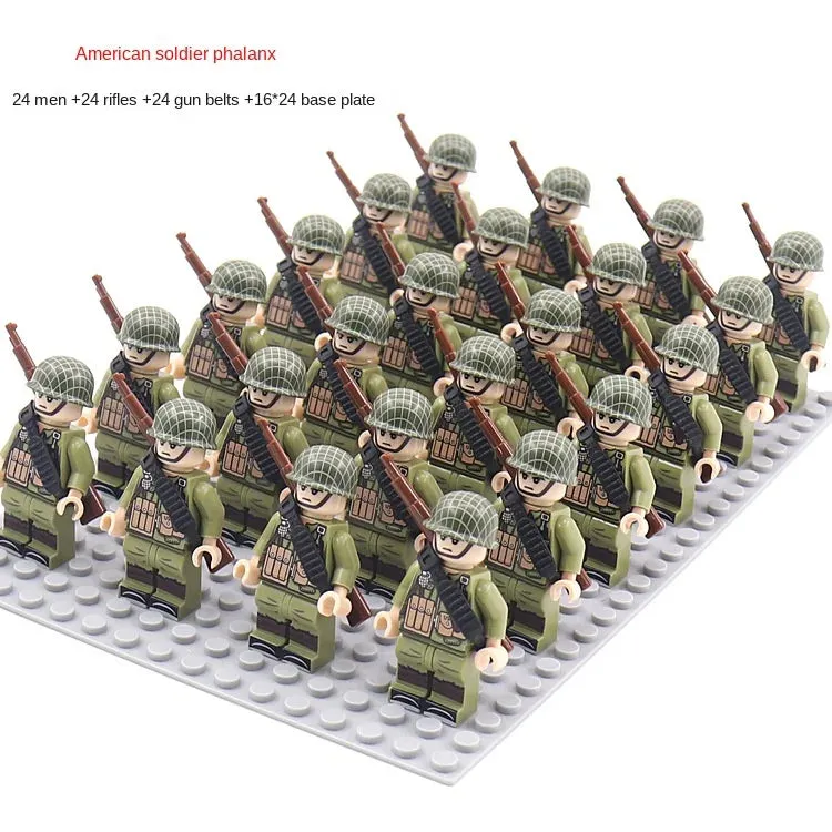 Desumei Several Legion New World War Ii Doll Toy Square Array Set Rifle Small Particle Assembly Building Blocks
