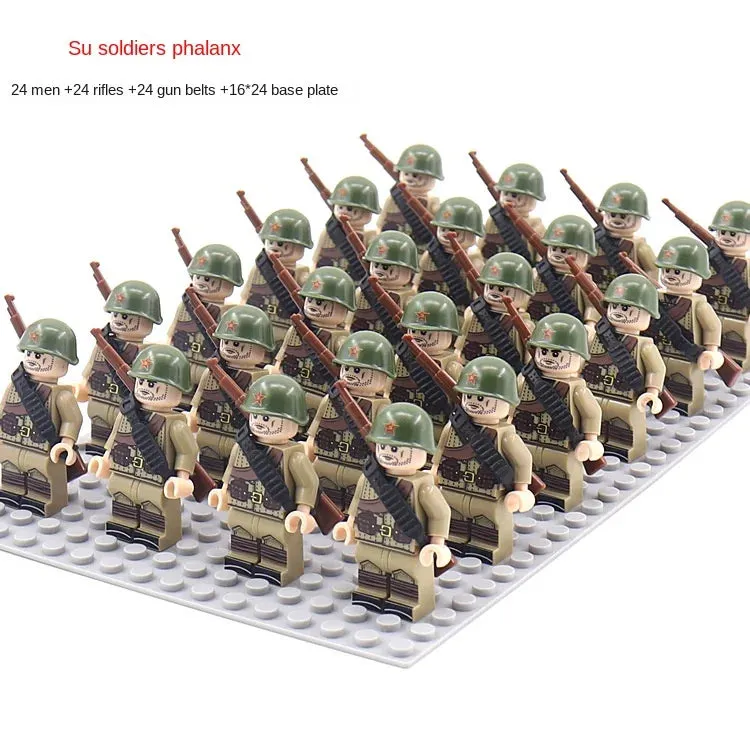 Desumei Several Legion New World War Ii Doll Toy Square Array Set Rifle Small Particle Assembly Building Blocks