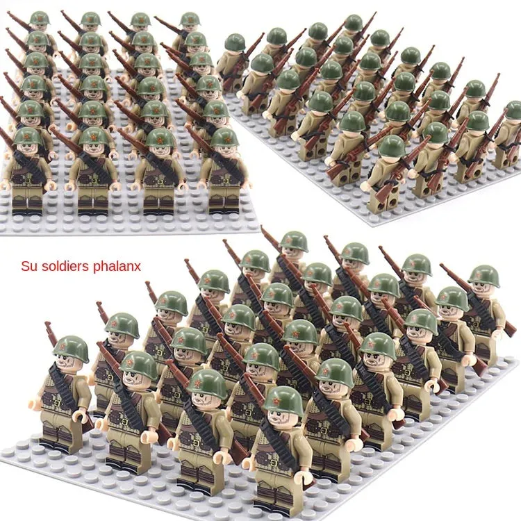 Desumei Several Legion New World War Ii Doll Toy Square Array Set Rifle Small Particle Assembly Building Blocks