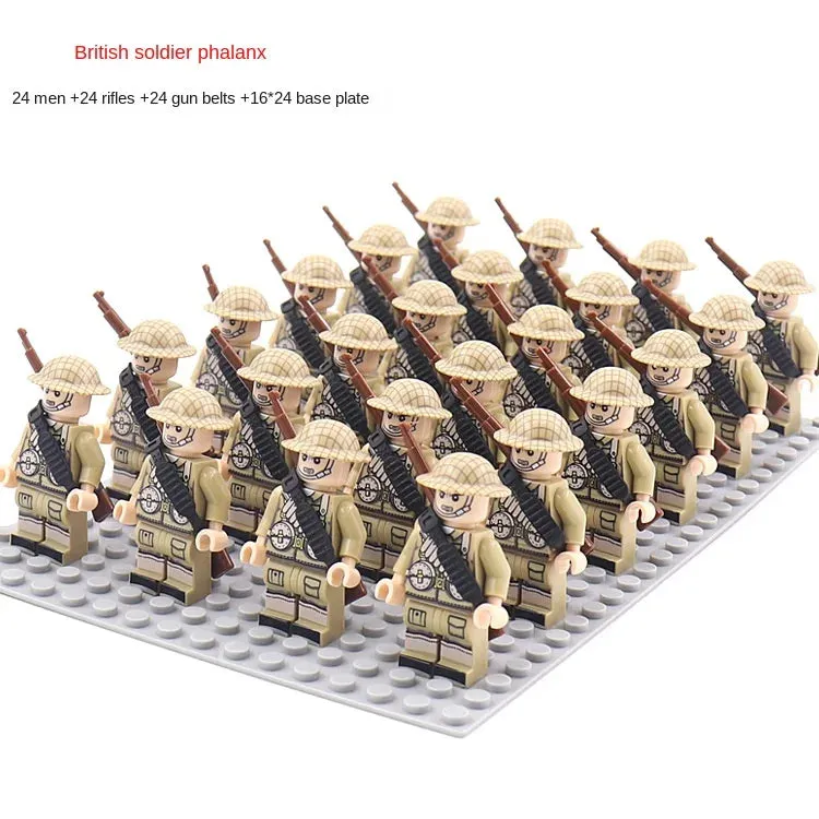 Desumei Several Legion New World War Ii Doll Toy Square Array Set Rifle Small Particle Assembly Building Blocks