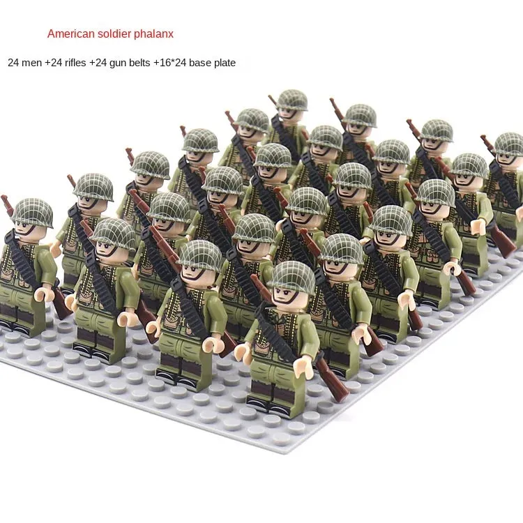 Desumei Several Legion New World War Ii Doll Toy Square Array Set Rifle Small Particle Assembly Building Blocks
