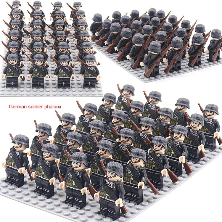 Desumei Several Legion New World War Ii Doll Toy Square Array Set Rifle Small Particle Assembly Building Blocks