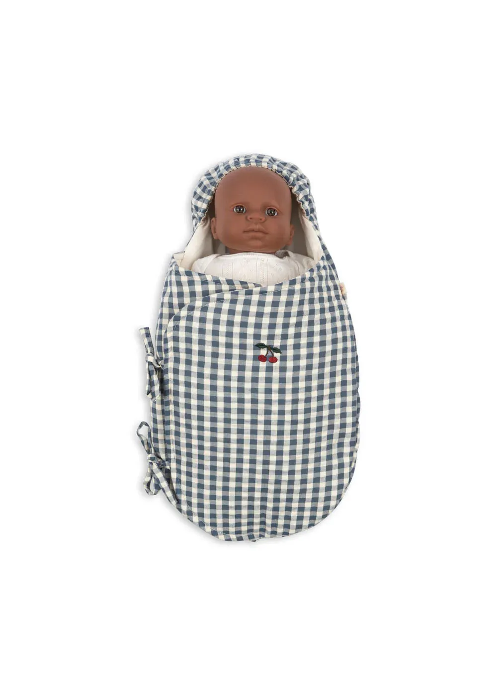 Doll Sleeping Bag in Blue Check