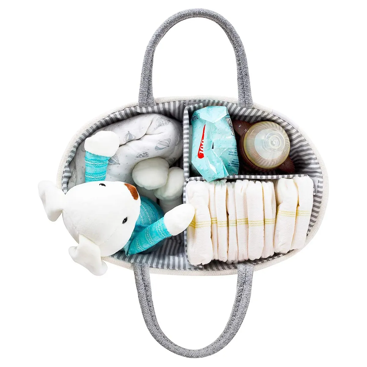Ecolysium Woven Cotton Diaper Caddy