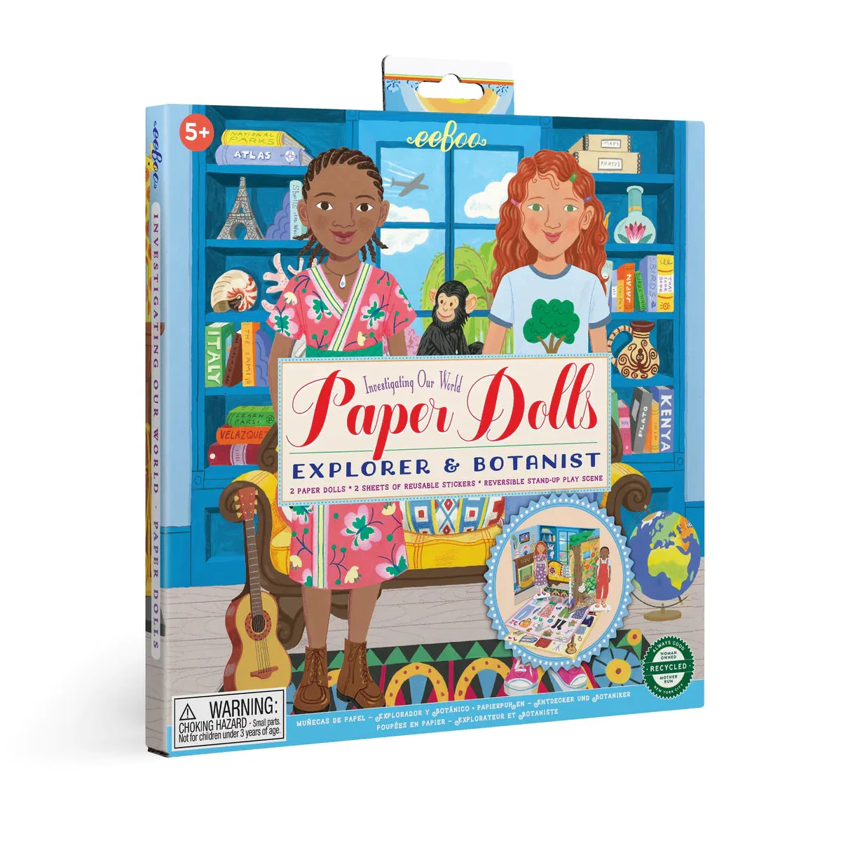 eeBoo Paper Dolls- Explorer and Botanist