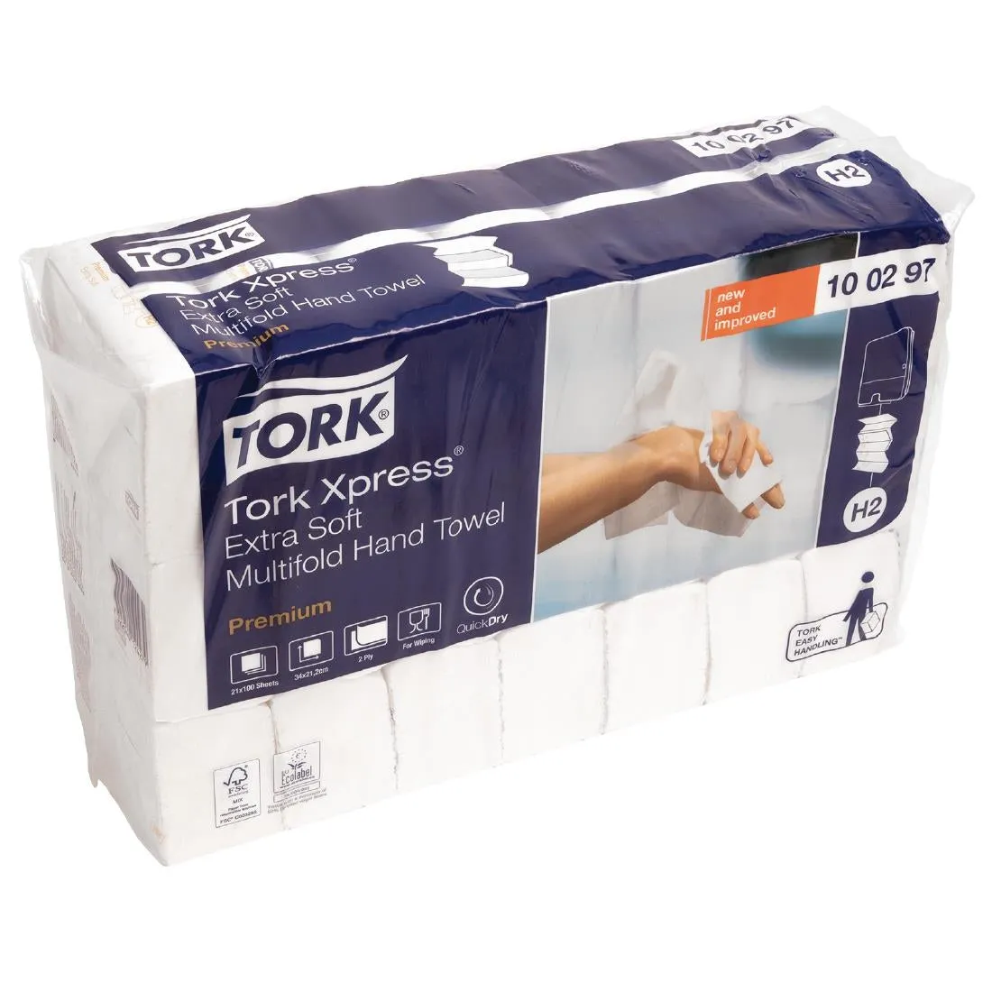 FA705 Tork Xpress Extra-Soft Multi-Fold Hand Towels 2-Ply (Pack of 2100)
