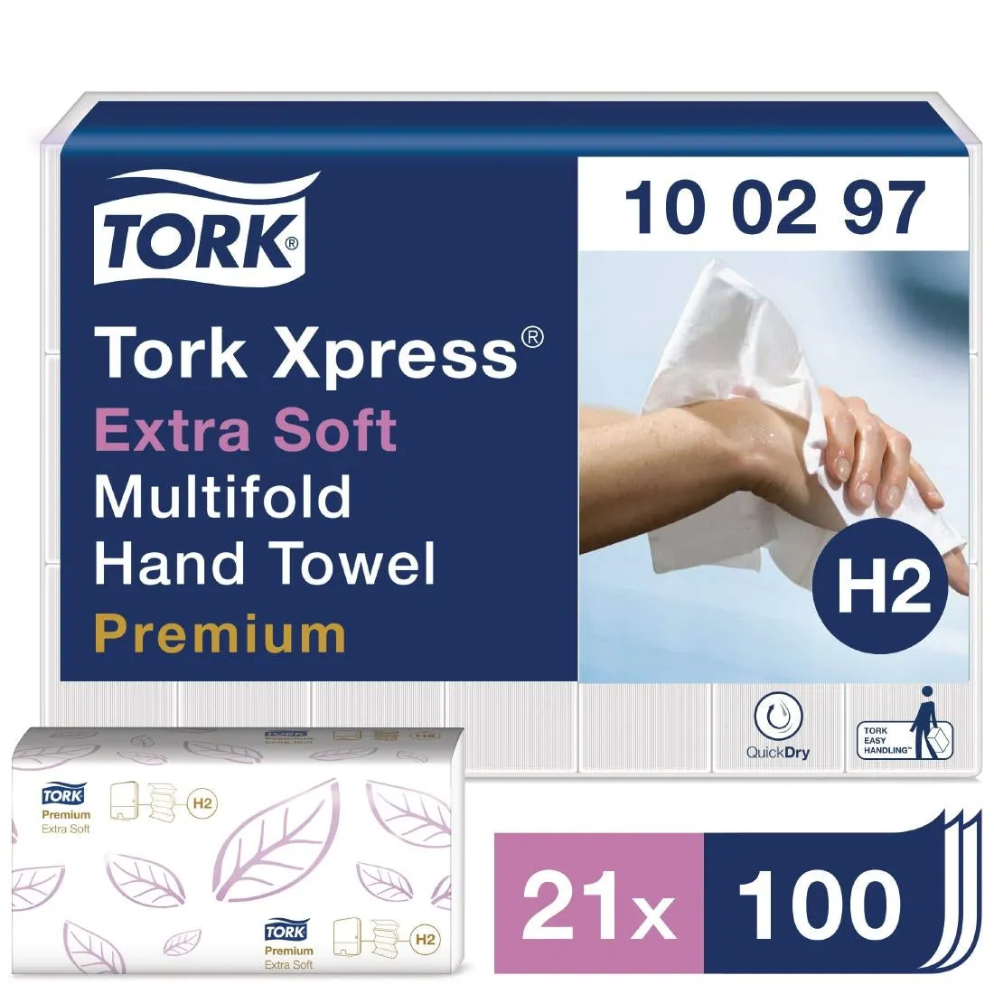 FA705 Tork Xpress Extra-Soft Multi-Fold Hand Towels 2-Ply (Pack of 2100)