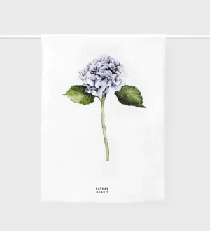 FATHER RABBIT TEA TOWEL HYDRANGEA